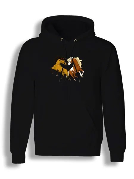 Худи унисекс СувенирShop Спирит/Душа прерий/Мультфильм 7 черное S