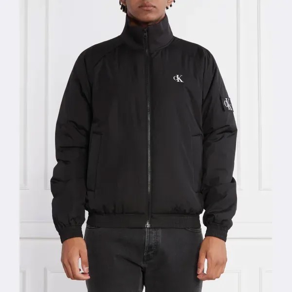 Утепленная куртка-бомбер Harrington стандартного кроя Calvin Klein, черный