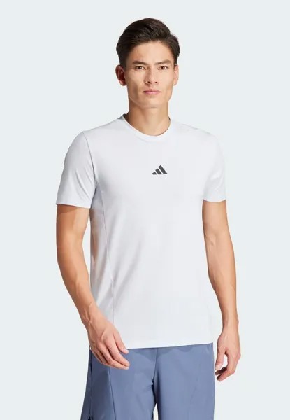 Спортивная футболка DESIGNED FOR TRAINING WORKOUT TEE adidas Performance, цвет halo blue