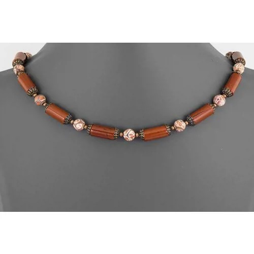 Бусы Minera, яшма, агат, длина 46 см