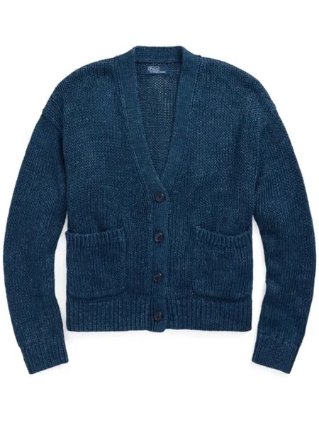 Polo Ralph Lauren кардиган из смесового льна, синий