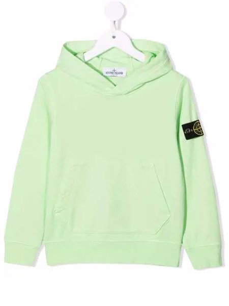 Stone Island Junior худи с нашивкой-логотипом