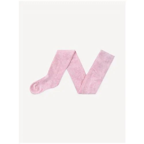 Розовые меланжевые колготки для девочки Gloria Jeans, размер 4-6л/110-116