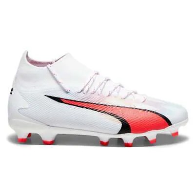 Футбольные бутсы Puma Ultra Pro Firm GroundAg, белые молодежные кроссовки для мальчиков Athletic Sh