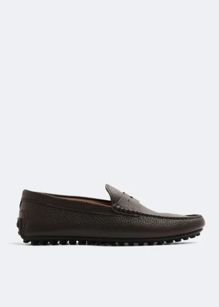 Лоферы TOD'S Gommini penny loafers, коричневый