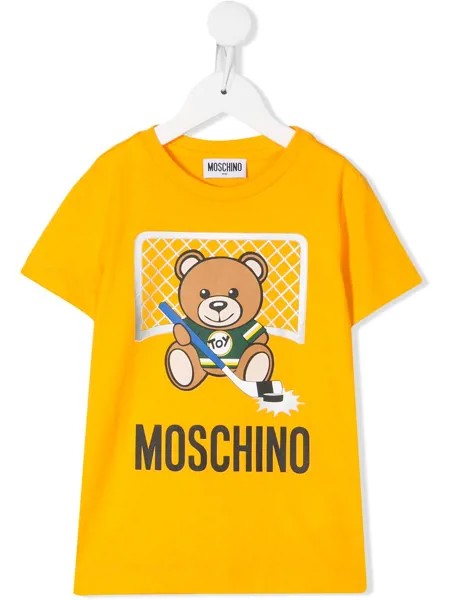 Moschino Kids футболка с графичным принтом