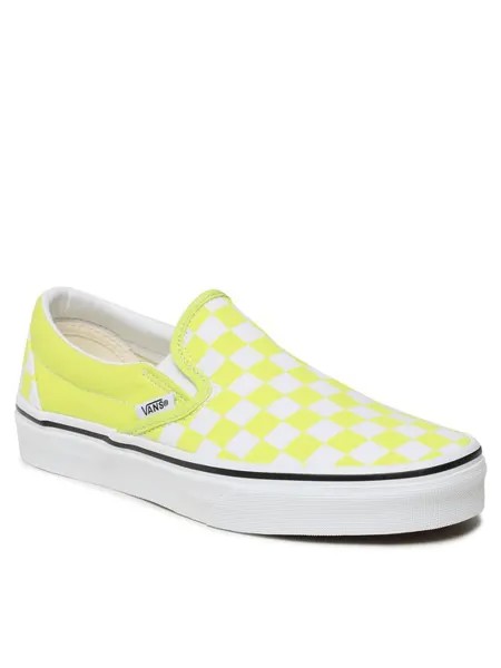 Слипоны женские Vans Classic Slip-O VN0A7Q5DZUD1 зеленые 36.5 EU