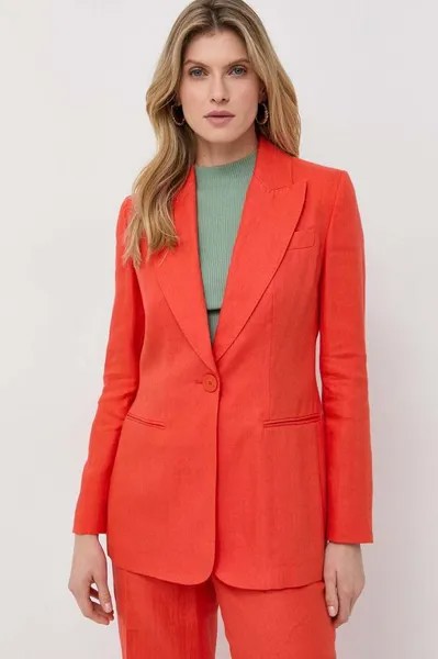 Льняная куртка Luisa Spagnoli, оранжевый