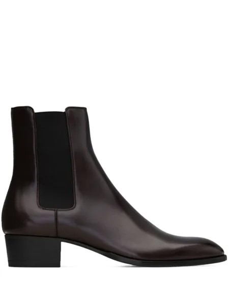 Saint Laurent ботинки челси Wyatt 40, коричневый