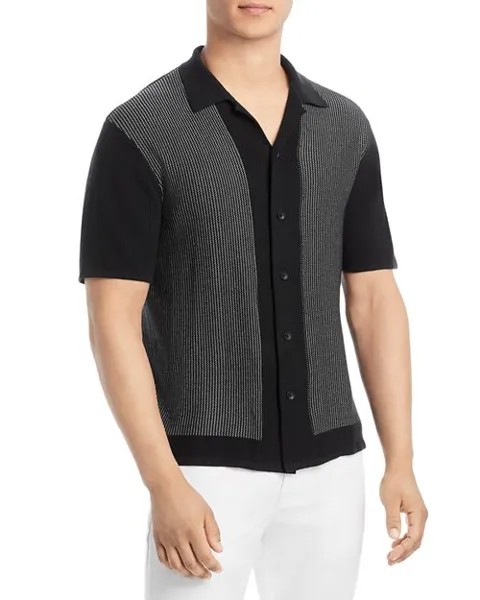 Рубашка Harvey Knit Camp rag & bone, цвет Black
