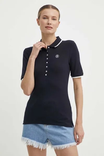 Поло Tommy Hilfiger, темно-синий