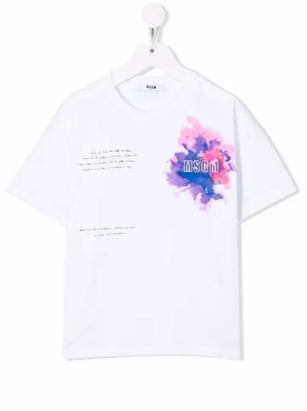 MSGM Kids футболка с логотипом
