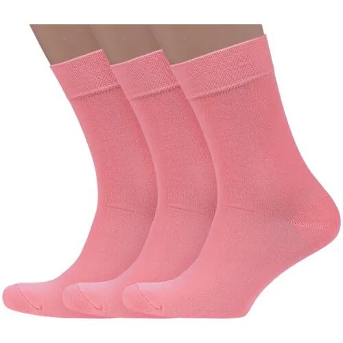 Носки Носкофф, 3 пары, размер 23-25, розовый