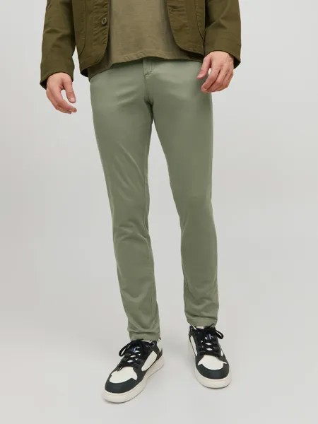 Брюки чинос Jack & Jones Hose Stretch Pants Slim Fit JPSTMARCO JJBOWIE, зеленый