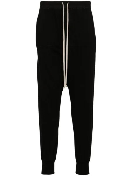 Rick Owens DRKSHDW спортивные брюки Prisoner с низким шаговым швом, черный