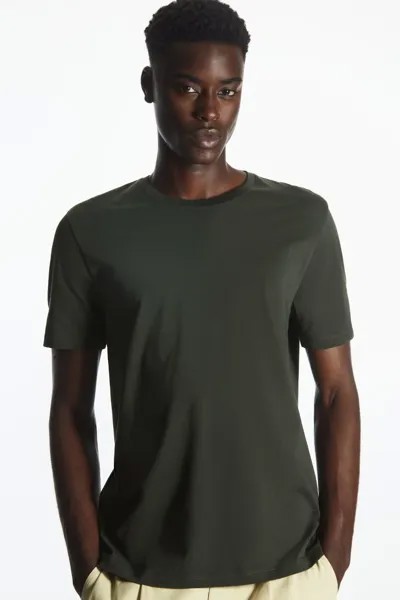Легкая футболка обычного кроя, темно-зеленый