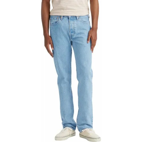 Джинсы зауженные Levi's Men 501 Slim Taper Jeans, размер 33/32, голубой