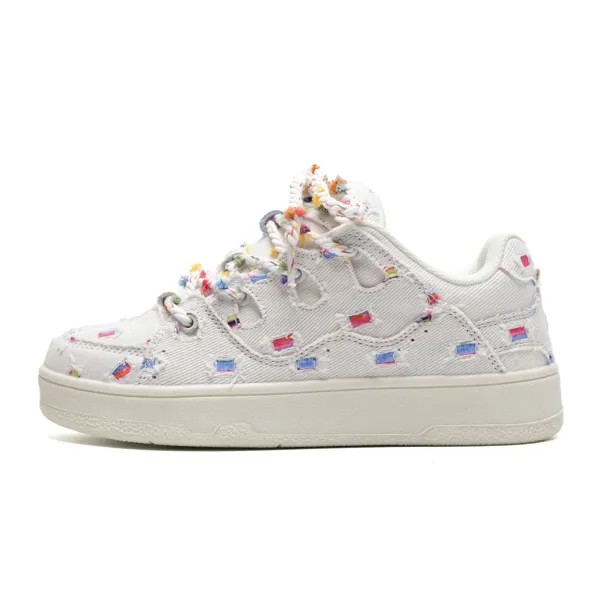 Кроссовки Circle small Skateboarding Shoes Unisex Low-top, цвет Cranberries