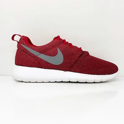 Nike Girls Roshe Run 599728-608 Красные кроссовки для бега Размер 4Y