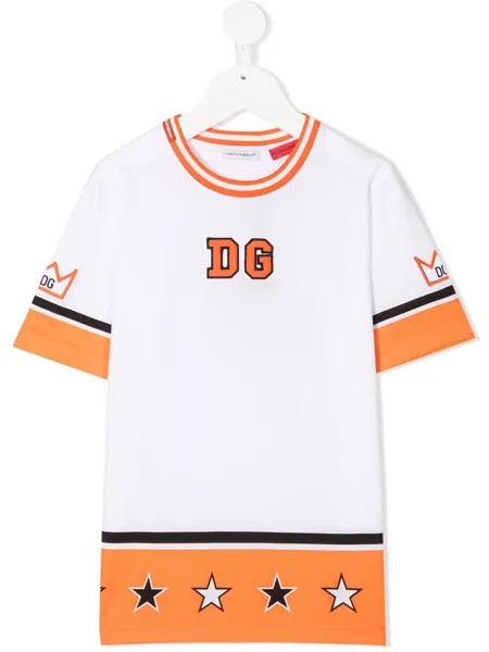 Dolce & Gabbana Kids футболка с вышивкой