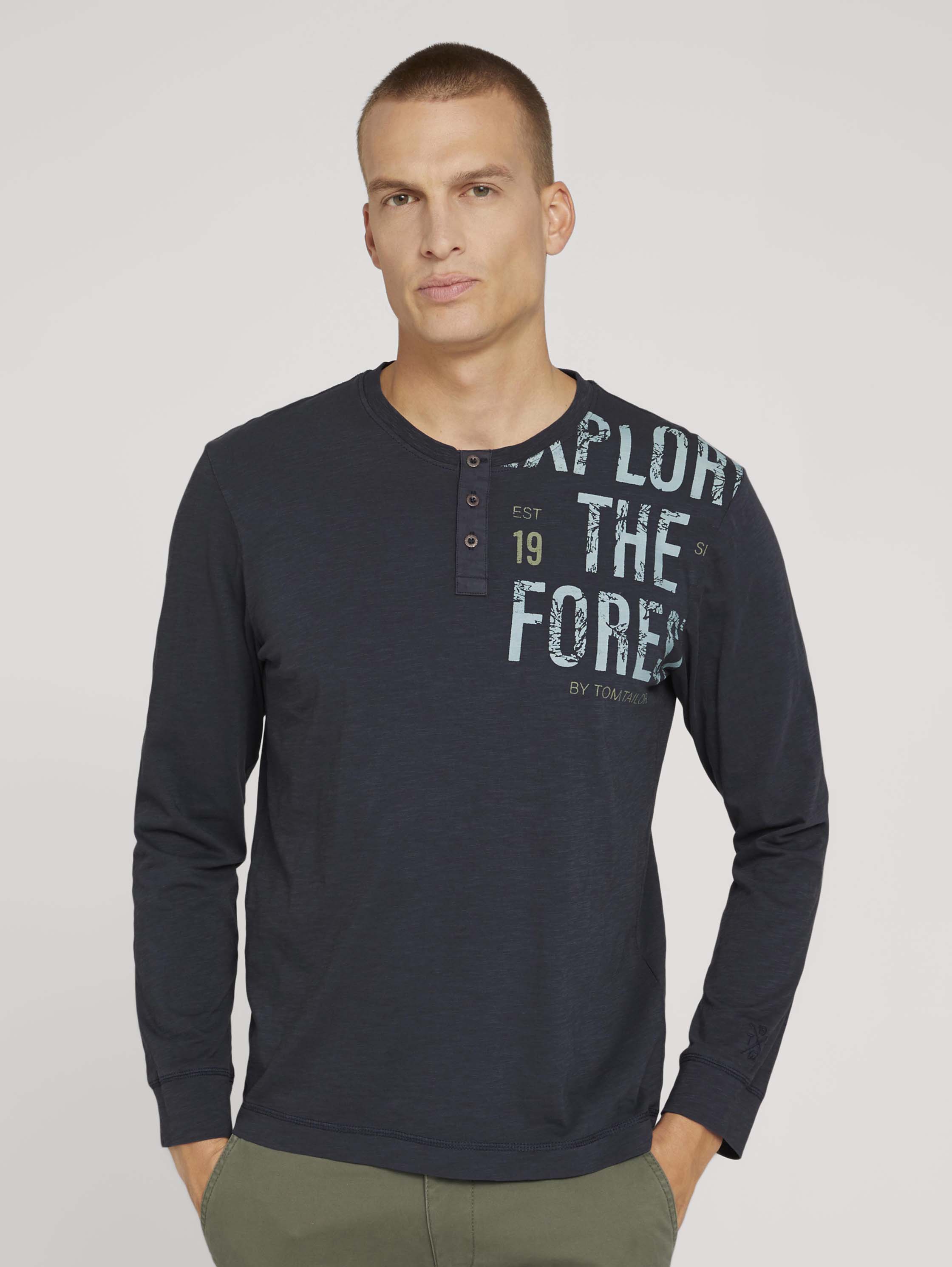 Лонгслив мужской TOM TAILOR 1027461 синий XL