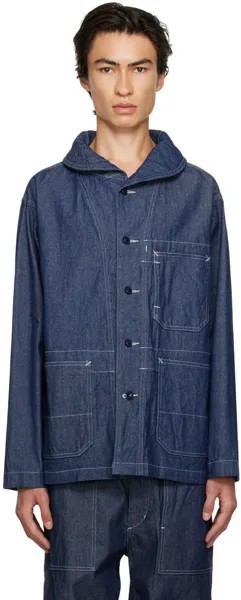 Темно-синяя джинсовая куртка с отложным воротником Engineered Garments