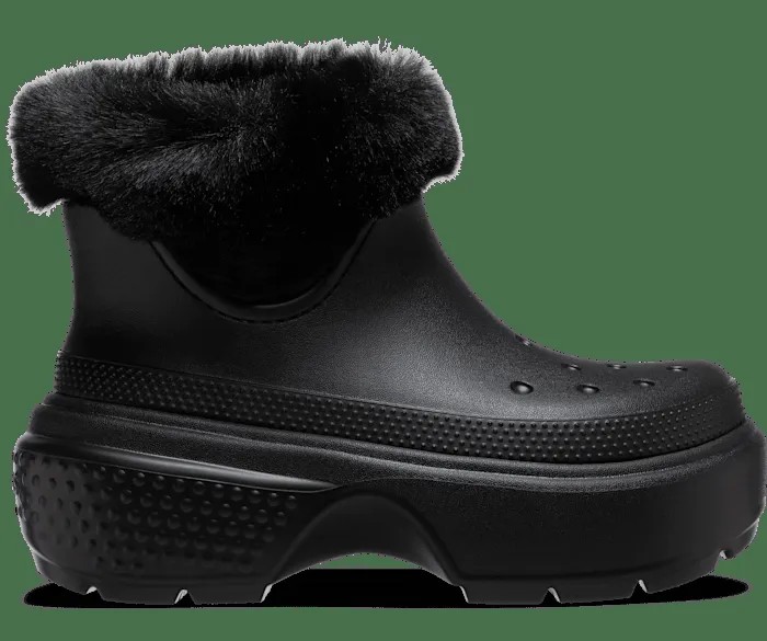 Сапоги на подкладке Stomp Crocs мужские, цвет Black