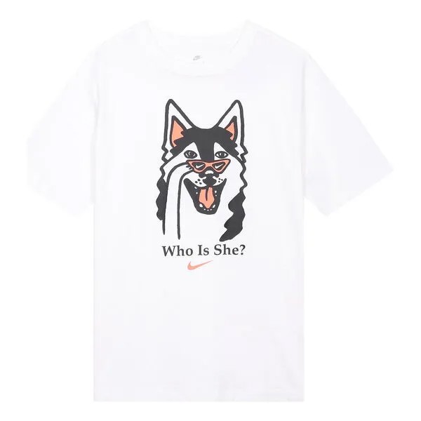 Футболка как w спортивная одежда bf tee dog hbr Nike, белый