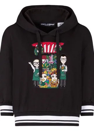 Dolce & Gabbana худи с вышивкой