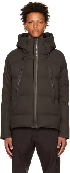 Эксклюзивный коричневый пуховик SSENSE Mountaineer Descente ALLTERRAIN