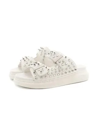 Кожаные шлепанцы Alexander McQueen