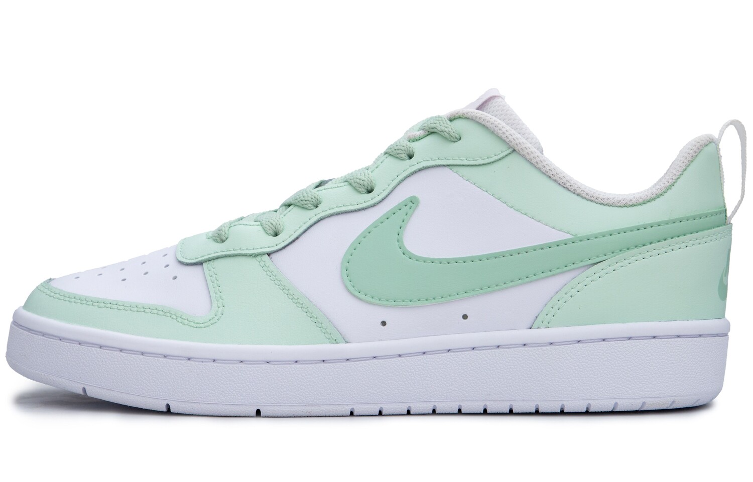Кроссовки Nike Court Borough 2 Skateboarding Shoes Women's Low-top White/green, зеленый