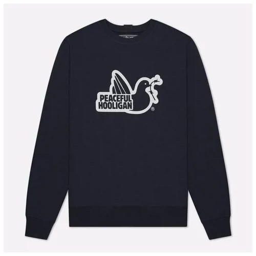 Мужская толстовка Peaceful Hooligan Outline Dove Crew Neck синий, Размер XL