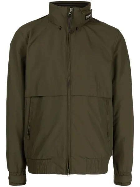 Woolrich куртка на молнии с высоким воротником, зеленый