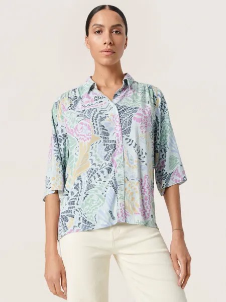 Рубашка с рукавами 3/4 Soaked In Luxury Livinna, Многоцветный