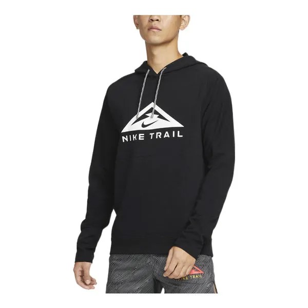 Толстовка Nike Dri-FIT Trail Pullover Trail Running Hoodie 'Black', черный