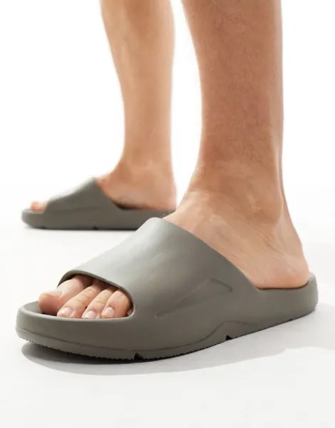 Schuh Harris серые шлепанцы