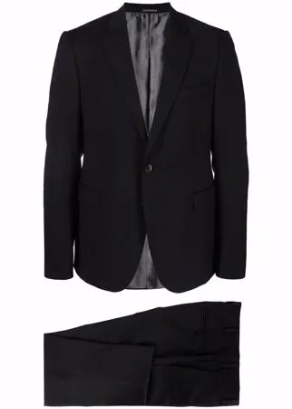 Emporio Armani шерстяной костюм с однобортным пиджаком