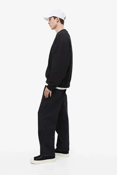 Свободные джинсы H&M, черный