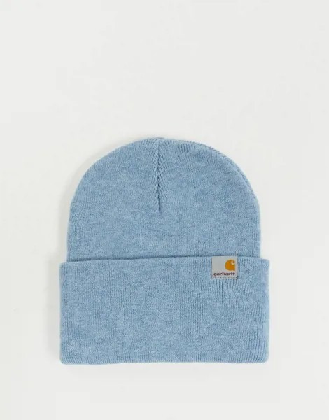 Шапка-бини голубого меланжевого цвета Carhartt WIP-Синий