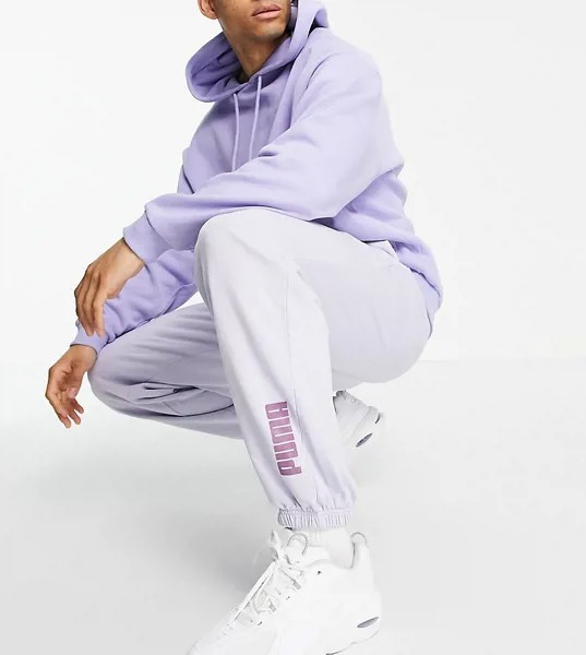 Oversized-джоггеры выбеленного фиолетового цвета Puma – эксклюзивно для ASOS-Фиолетовый цвет
