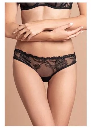Laete Трусы стринги с кружевом, размер XL(50), черный