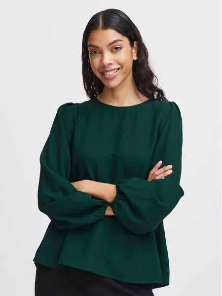 Блуза стандартного кроя B.Young, зеленый
