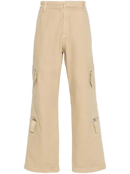 Jacquemus брюки Le Cargo Marrone прямого кроя, нейтральный цвет