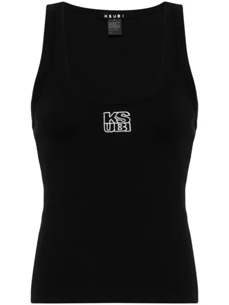 Ksubi топ Stacked Origin в рубчик, черный