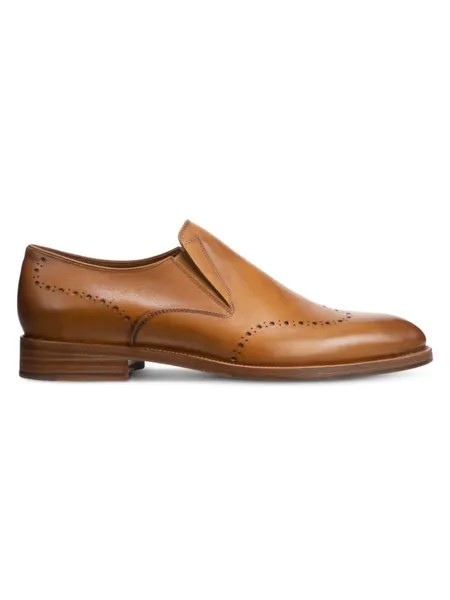 Оксфордские лоферы Lucca с эффектом броги Allen Edmonds, цвет Walnut