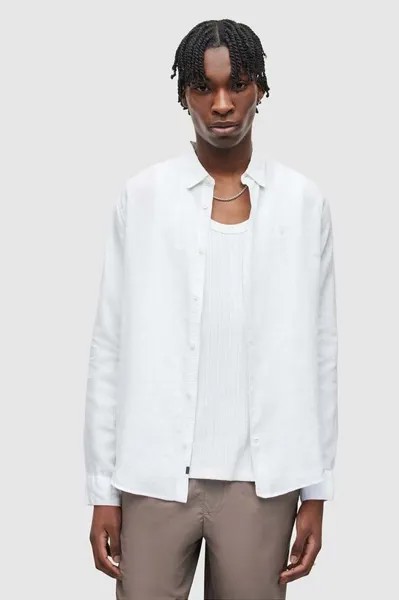 Льняная рубашка CYPRESS AllSaints, белый