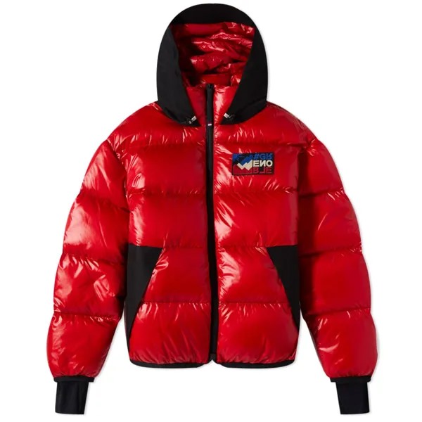 Moncler Grenoble Marcassin Утепленный пуховик, красный