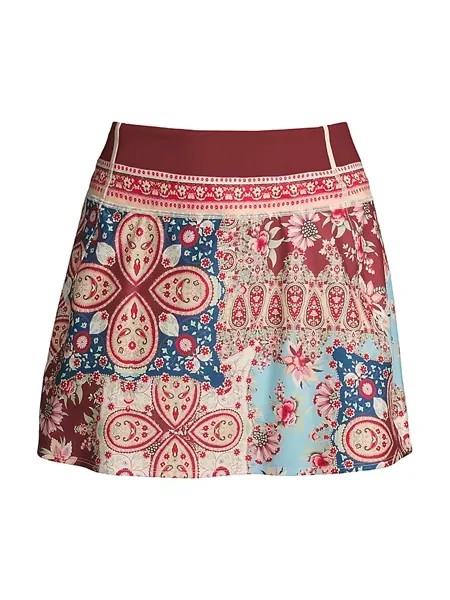 Мини-юбка Thena Paisley Active Johnny Was, мультиколор