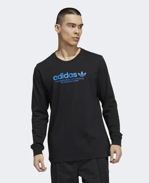 Рубашка с длинным рукавом adidas Originals, черный
